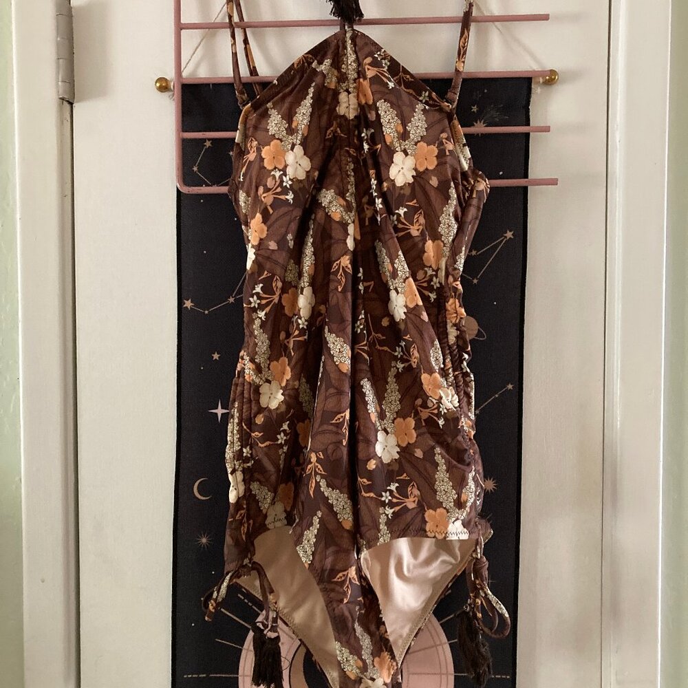 NWOT Spell Bianca Ruched One Piece Swimsuit Size Small - Picture 3 of 8